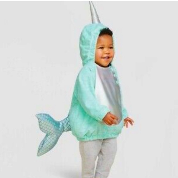 New! Target Hyde And Eek Infant Size 0-6 Months Narwhal Halloween Costume - Picture 1 of 5